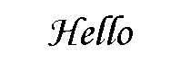 Gif animé bonjour en 4 langues